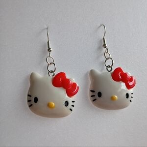2/$10 Hello Kitty Handmade Acrylic Charm Earrings